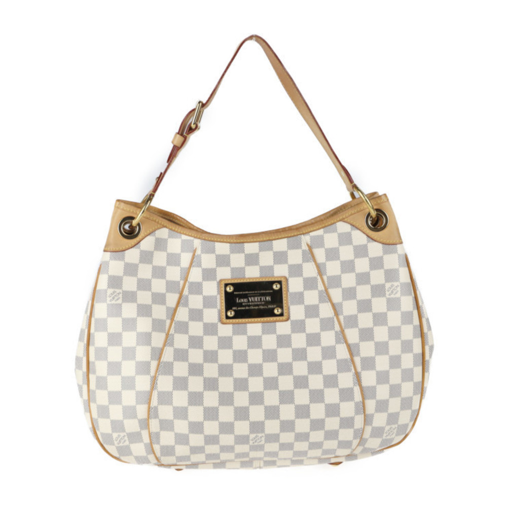 Louis Vuitton Galliera GM Shoulder Bag Azur White White
